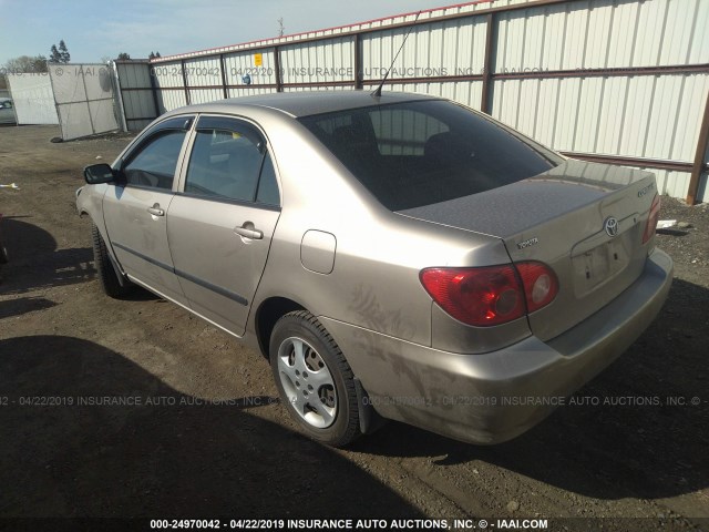 1NXBR32E88Z976732 - 2008 TOYOTA COROLLA CE/LE/S GOLD photo 3