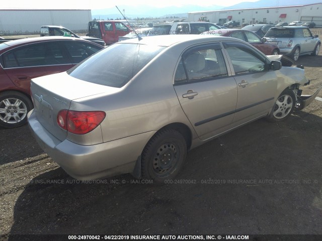 1NXBR32E88Z976732 - 2008 TOYOTA COROLLA CE/LE/S GOLD photo 4