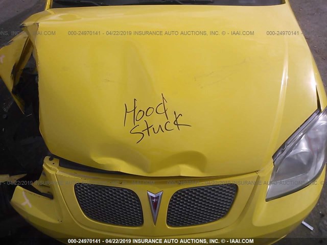1G2AS18H597250809 - 2009 PONTIAC G5 YELLOW photo 10