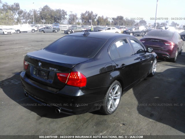 WBAPL5C53BA917258 - 2011 BMW 335 XI BLACK photo 4