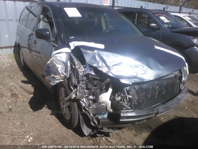 5FNRL38685B049755 - 2005 HONDA ODYSSEY EXL SILVER photo 1