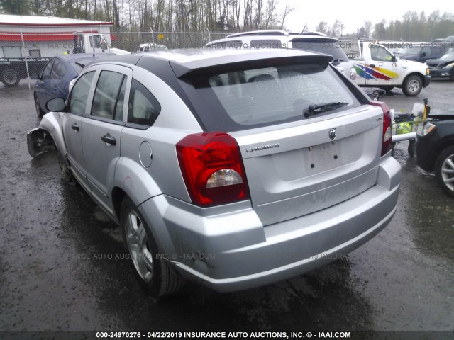 1B3HB48B07D236596 - 2007 DODGE CALIBER SXT SILVER photo 3