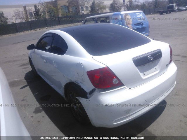 JTKDE177660129129 - 2006 TOYOTA SCION TC WHITE photo 3