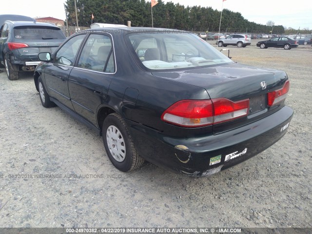 1HGCF86691A075427 - 2001 HONDA ACCORD VALUE GREEN photo 3