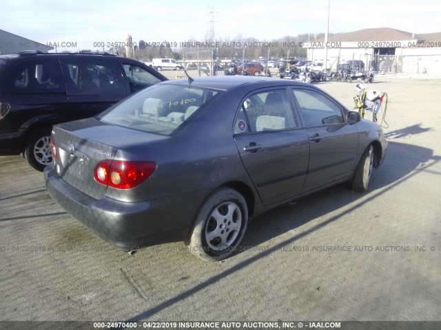 1NXBR32E37Z883812 - 2007 TOYOTA COROLLA CE/LE/S GRAY photo 4