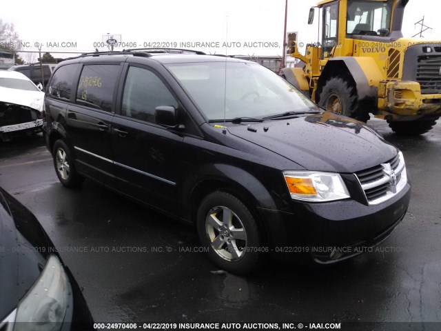 2D8HN54PX8R140990 - 2008 DODGE GRAND CARAVAN SXT BLACK photo 1