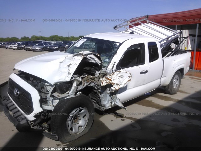 5TFRX5GN2GX073616 - 2016 TOYOTA TACOMA ACCESS CAB/SR/SR5 თეთრი ფოტო 2