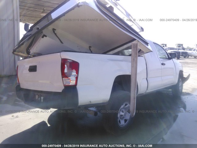 5TFRX5GN2GX073616 - 2016 TOYOTA TACOMA ACCESS CAB/SR/SR5 თეთრი ფოტო 4