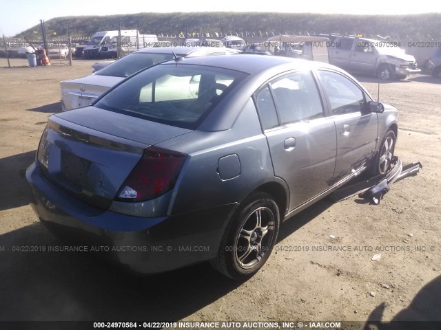 1G8AL55F87Z147897 - 2007 SATURN ION LEVEL 3 GRAY photo 4