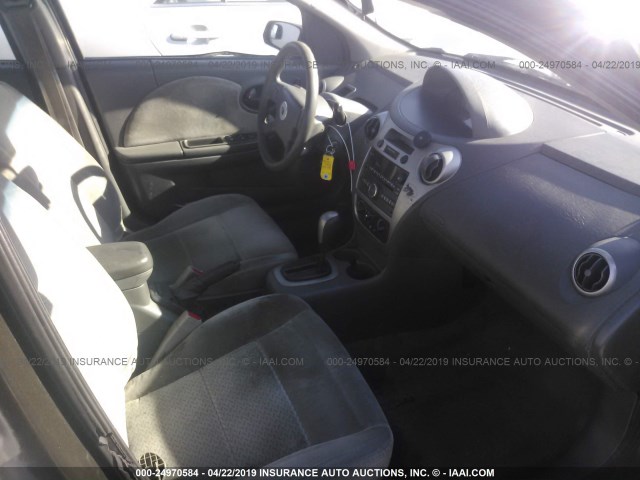 1G8AL55F87Z147897 - 2007 SATURN ION LEVEL 3 GRAY photo 5