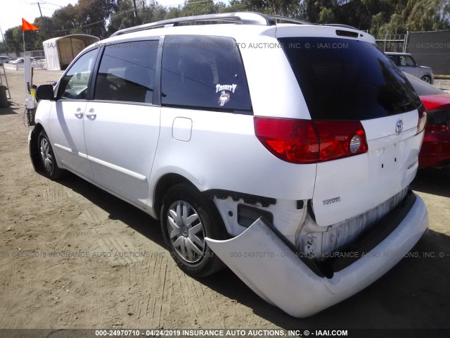 5TDZK23C48S222004 - 2008 TOYOTA SIENNA CE/LE WHITE photo 3