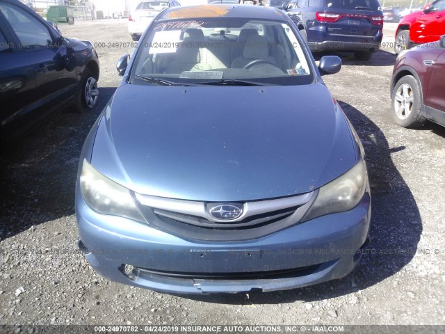 JF1GE6A68AH513477 - 2010 SUBARU IMPREZA 2.5I BLUE photo 6