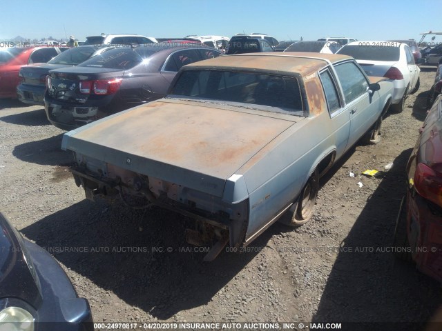 1G4AP37Y1DX497369 - 1983 BUICK LESABRE LIMITED BLUE photo 4