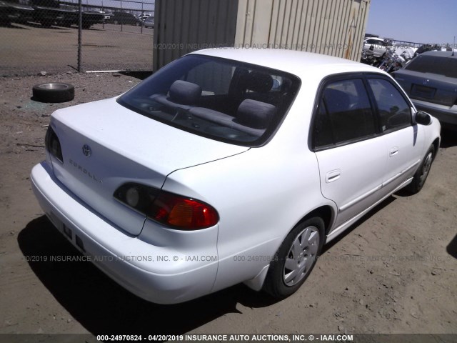 1NXBR12E51Z486260 - 2001 TOYOTA COROLLA CE/LE/S WHITE photo 4