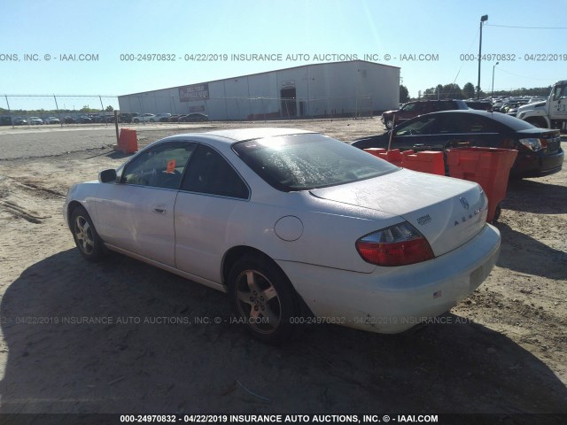 19UYA42453A014905 - 2003 ACURA 3.2CL WHITE photo 3