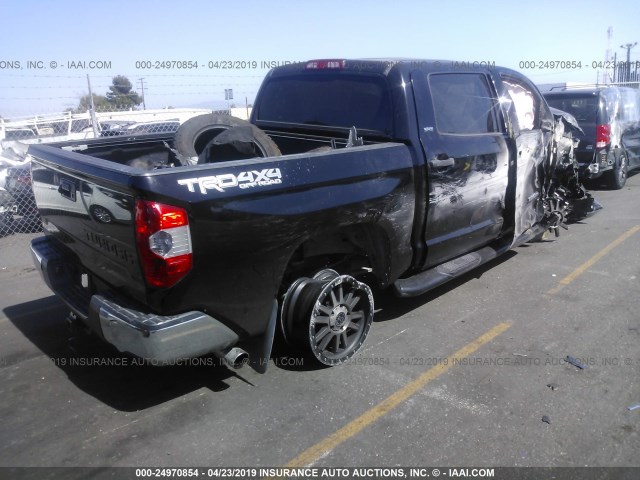 5TFDY5F16EX400280 - 2014 TOYOTA TUNDRA CREWMAX SR5 BLACK photo 4