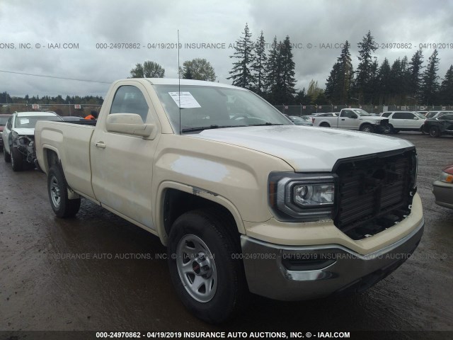 1GTN1LEC3JZ902193 - 2018 GMC SIERRA C1500 WHITE photo 1