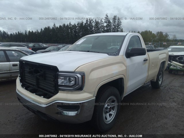 1GTN1LEC3JZ902193 - 2018 GMC SIERRA C1500 WHITE photo 2