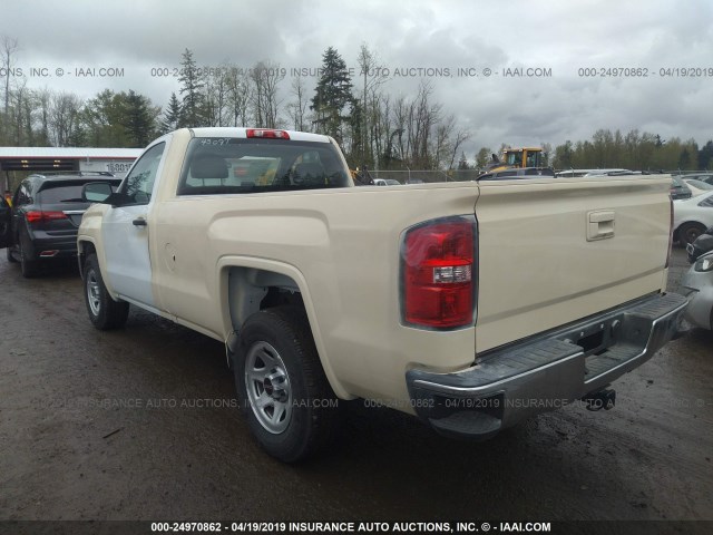 1GTN1LEC3JZ902193 - 2018 GMC SIERRA C1500 WHITE photo 3