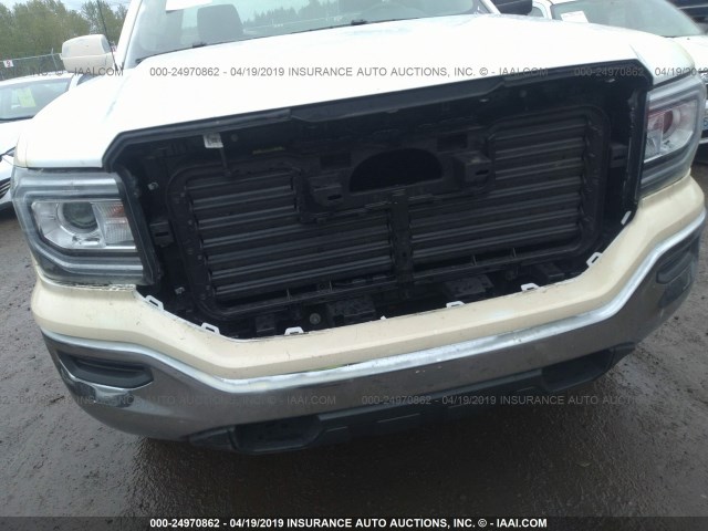 1GTN1LEC3JZ902193 - 2018 GMC SIERRA C1500 WHITE photo 6