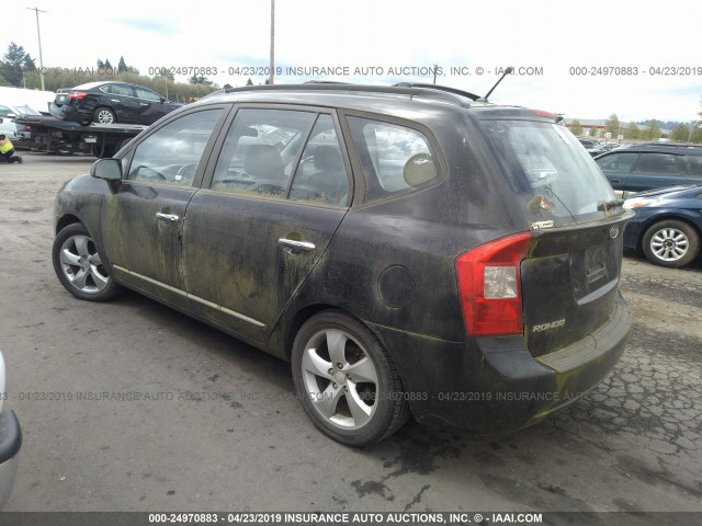 KNAFG526677105452 - 2007 KIA RONDO LX/EX BLACK photo 3