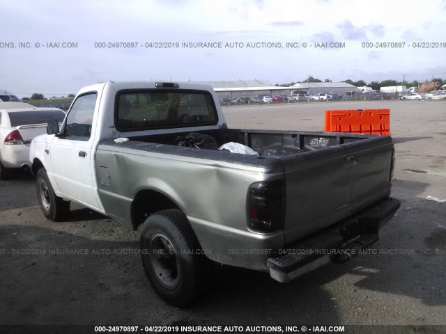 1FTCR10A7SPA45352 - 1995 FORD RANGER WHITE photo 3