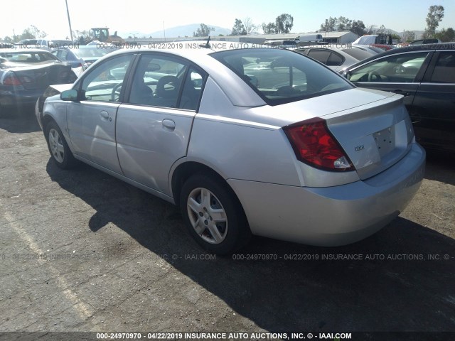 1G8AJ55F16Z192958 - 2006 SATURN ION LEVEL 2 SILVER photo 3