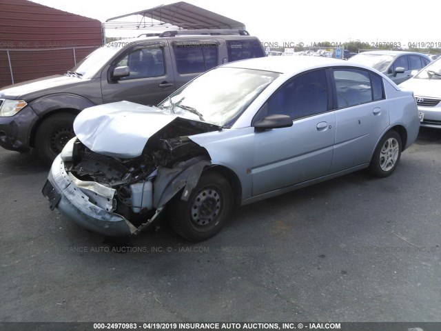 1G8AJ52F63Z162340 - 2003 SATURN ION LEVEL 2 Light Blue photo 2