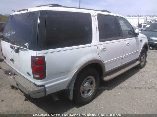 1FMFU18L52LA45029 - 2002 FORD EXPEDITION EDDIE BAUER WHITE photo 4