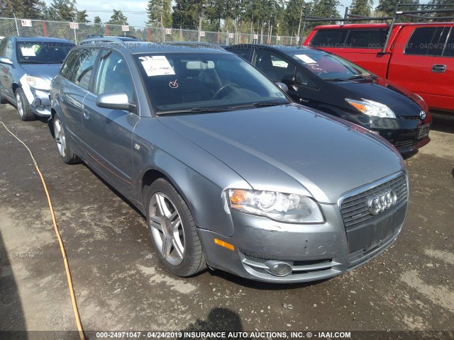 WAUKF78E07A028186 - 2007 AUDI A4 2.0T AVANT QUATTRO GRAY photo 1