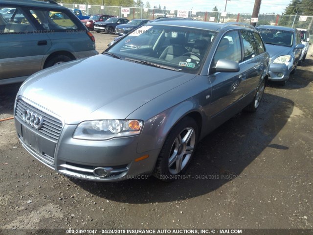 WAUKF78E07A028186 - 2007 AUDI A4 2.0T AVANT QUATTRO GRAY photo 2