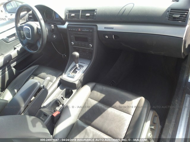 WAUKF78E07A028186 - 2007 AUDI A4 2.0T AVANT QUATTRO GRAY photo 5