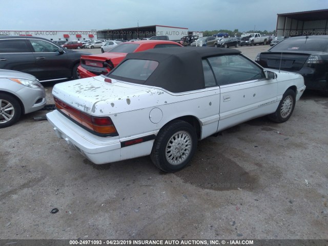 1C3EU4535SF511602 - 1995 CHRYSLER LEBARON GTC WHITE photo 4