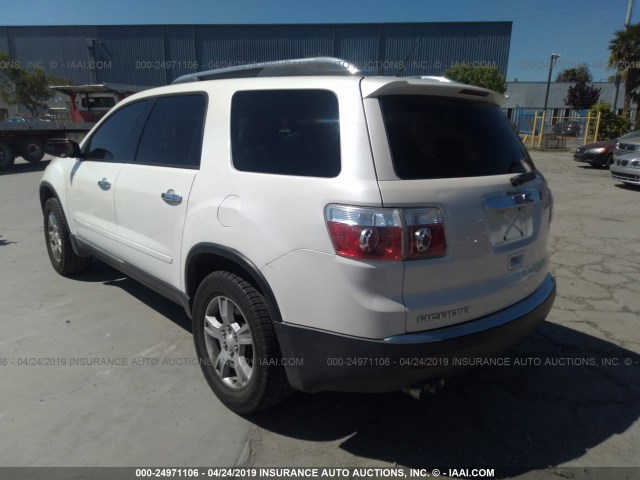 1GKER13728J265622 - 2008 GMC ACADIA SLE WHITE photo 3