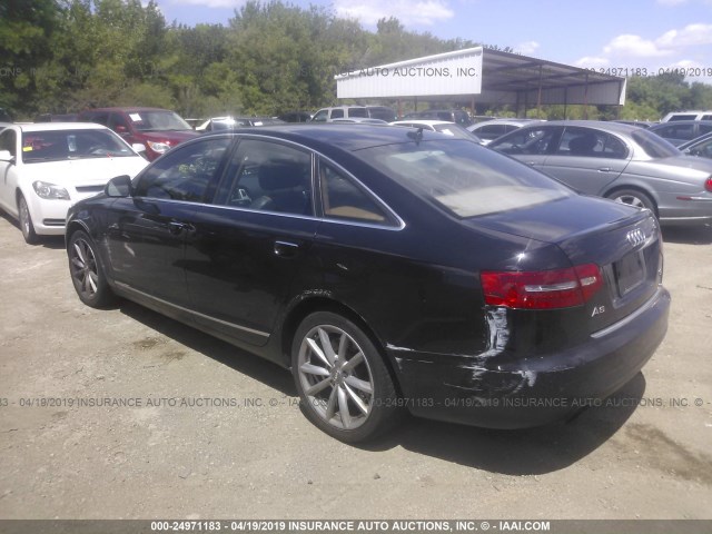 WAUWG74FX9N012926 - 2009 AUDI A6 QUATTRO BLACK photo 3