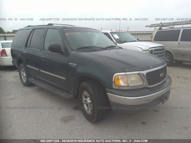 1FMRU15L61LA30877 - 2001 FORD EXPEDITION XLT GREEN photo 1