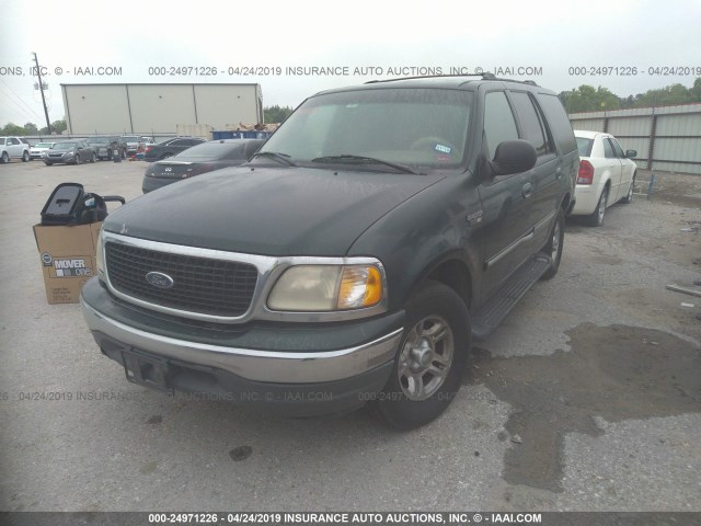 1FMRU15L61LA30877 - 2001 FORD EXPEDITION XLT GREEN photo 2