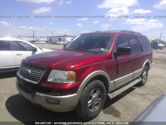 1FMFU18525LA49349 - 2005 FORD EXPEDITION EDDIE BAUER RED photo 2