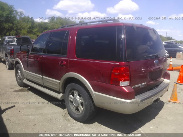 1FMFU18525LA49349 - 2005 FORD EXPEDITION EDDIE BAUER RED photo 3