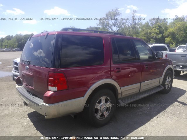 1FMFU18525LA49349 - 2005 FORD EXPEDITION EDDIE BAUER RED photo 4