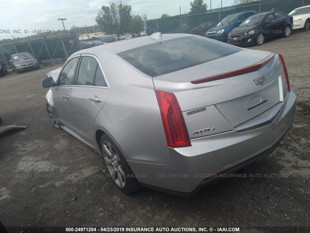 1G6AH5RX3F0123913 - 2015 CADILLAC ATS LUXURY SILVER photo 3