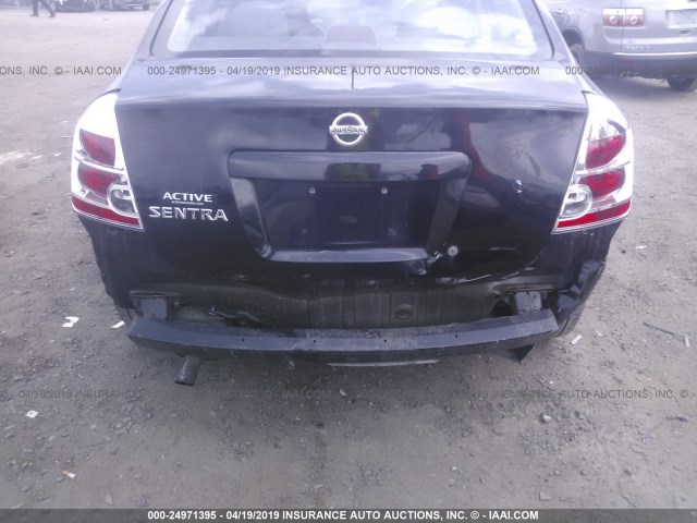 3N1AB61E58L658166 - 2008 NISSAN SENTRA 2.0/2.0S/2.0SL BLACK photo 6