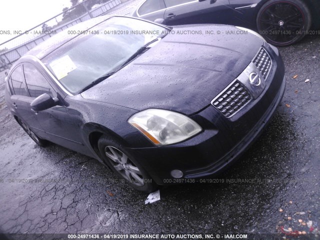 1N4BA41E26C854430 - 2006 NISSAN MAXIMA SE/SL BLACK photo 1