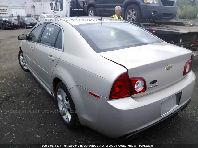 1G1ZB5EB6AF123186 - 2010 CHEVROLET MALIBU LS TAN photo 3
