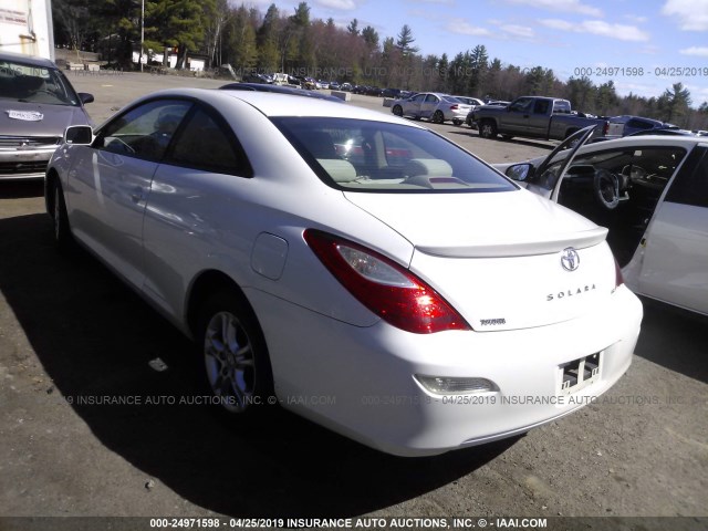 4T1CE30P07U754821 - 2007 TOYOTA CAMRY SOLARA SE/SLE 白色 照片 3