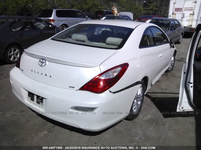 4T1CE30P07U754821 - 2007 TOYOTA CAMRY SOLARA SE/SLE 白色 照片 4
