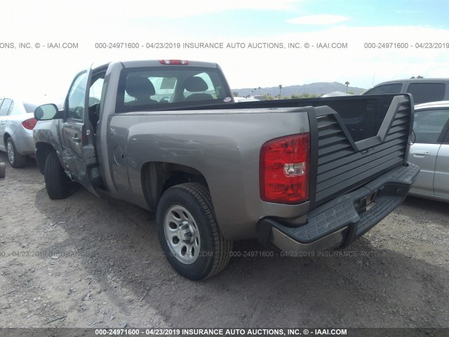 1GCEC14X37Z596284 - 2007 CHEVROLET SILVERADO C1500 CLASSIC GRAY photo 3