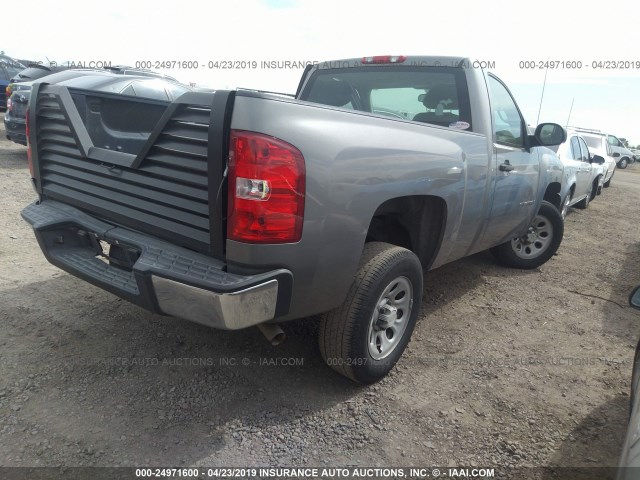 1GCEC14X37Z596284 - 2007 CHEVROLET SILVERADO C1500 CLASSIC GRAY photo 4