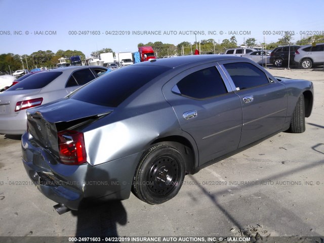 2B3KA43G87H856658 - 2007 DODGE CHARGER SE/SXT GRAY photo 4