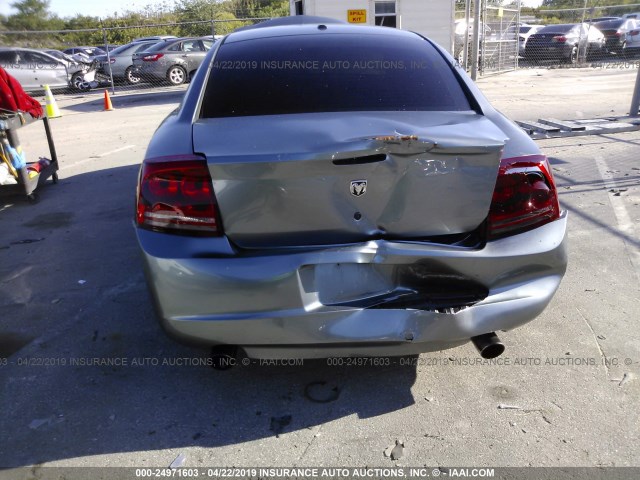 2B3KA43G87H856658 - 2007 DODGE CHARGER SE/SXT GRAY photo 6